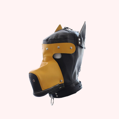 Yellow doghead mask