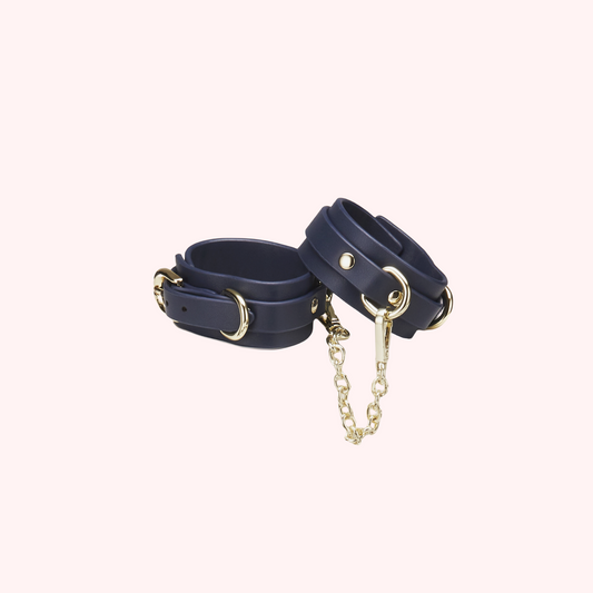 Navy blue handcuffs