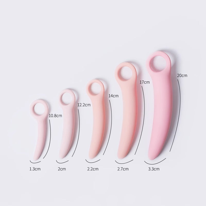 Pink crescent butt plug