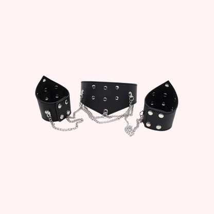 Punk collar and handcuff